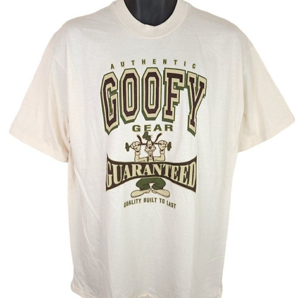 Goofy T Shirt Vintage 90s Authentic Gear Disney Store Tag Made In USA Mens Large